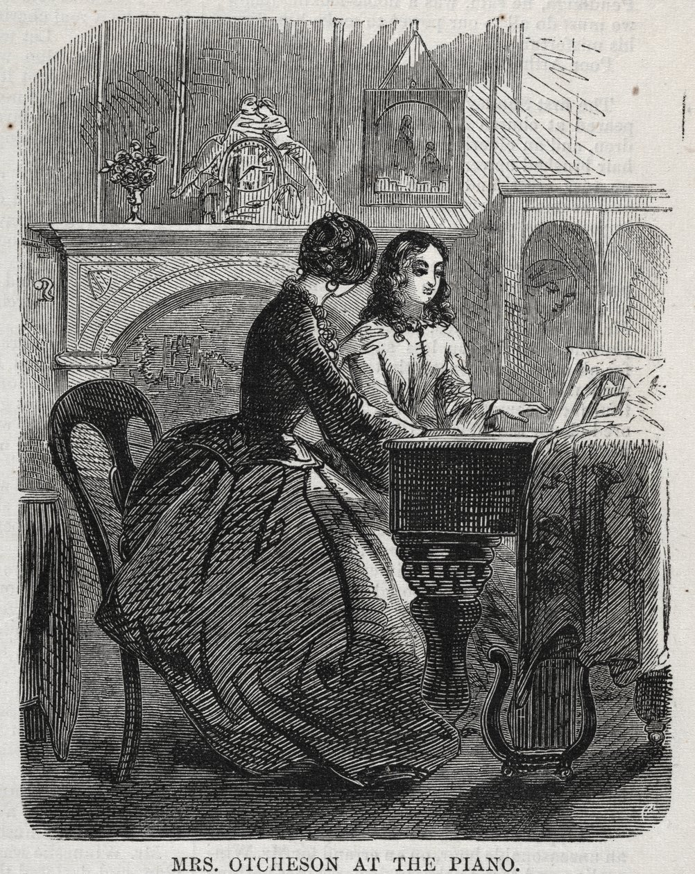 Fru Otcheson ved pianoet av Winslow Homer