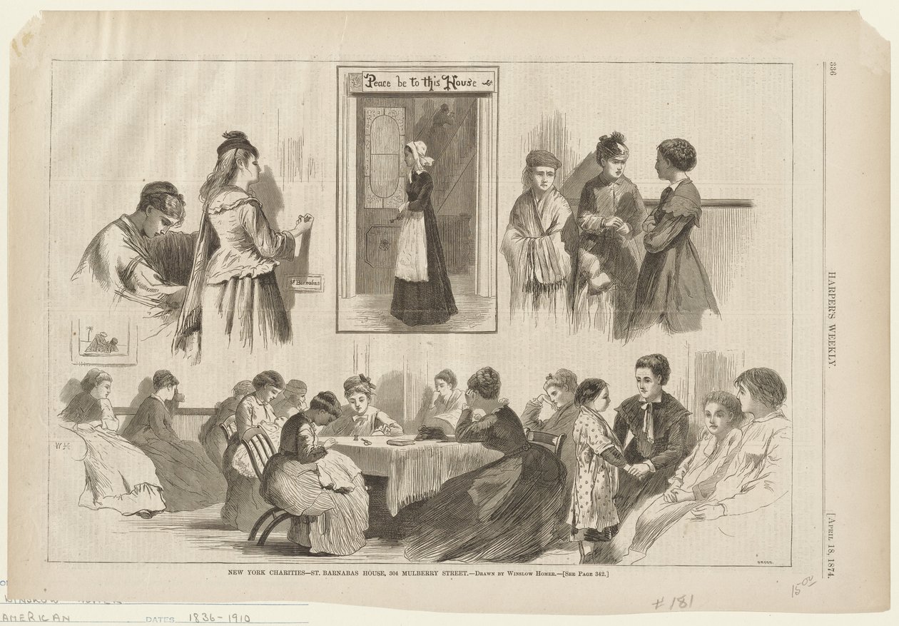 Veldedige organisasjoner i New York - St. Barnabas House av Winslow Homer