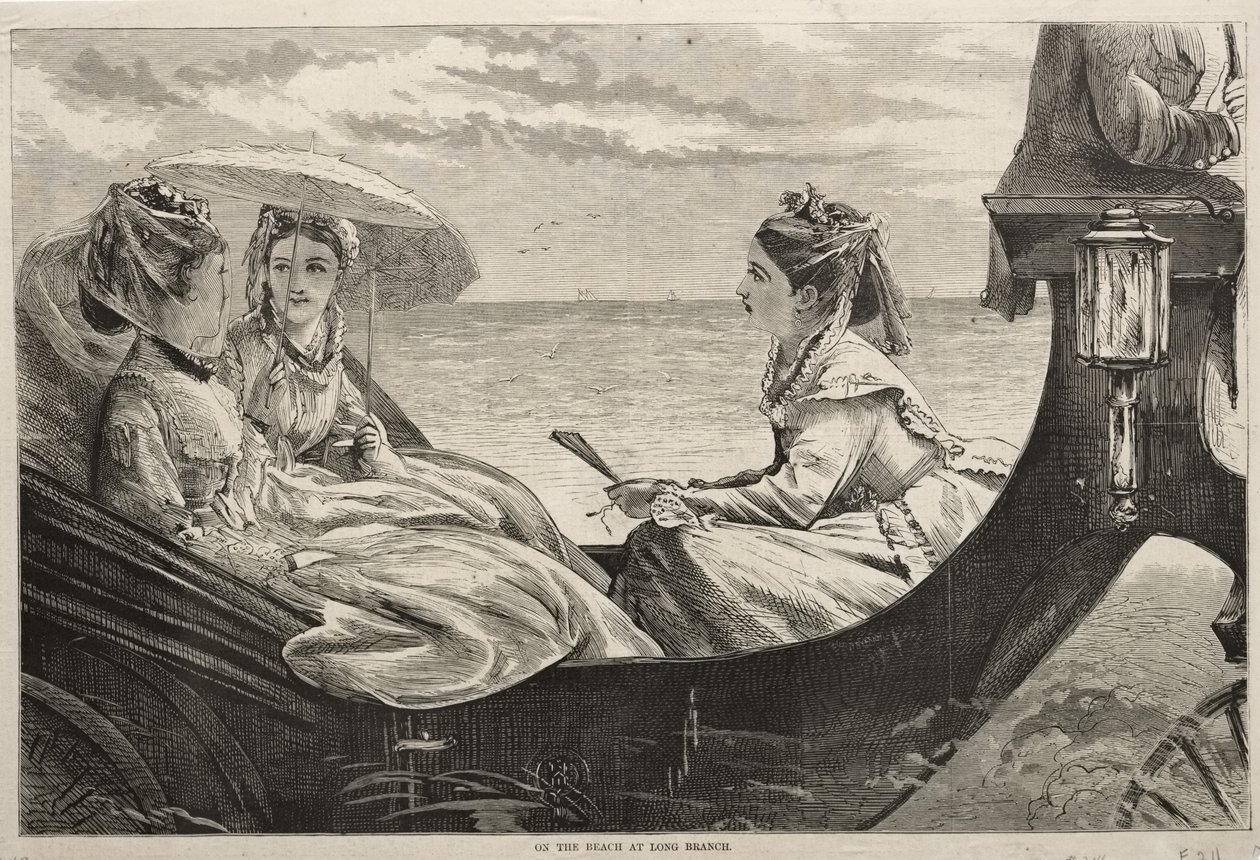 På stranden ved Long Branch av Winslow Homer