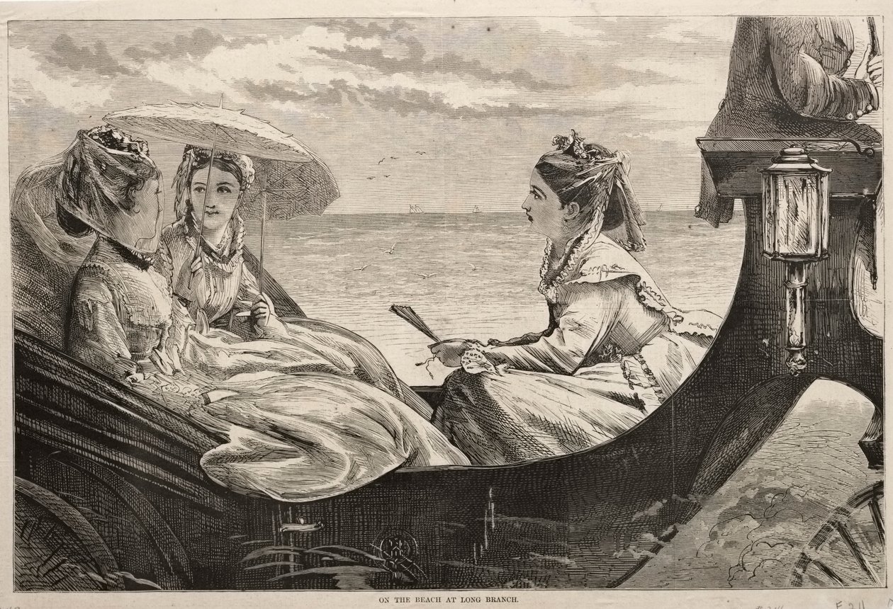 På stranden ved Long Branch, 1870. av Winslow Homer