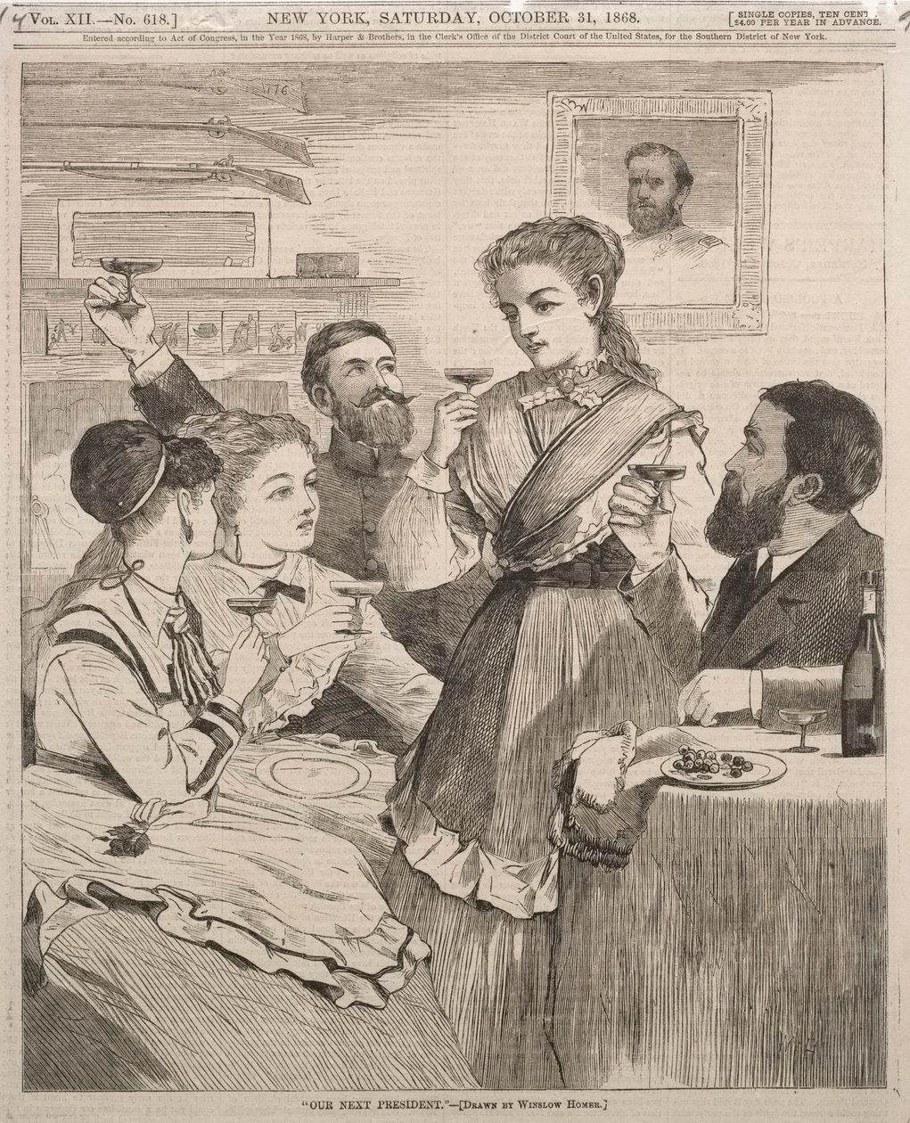 Vår neste president, 1868. av Winslow Homer