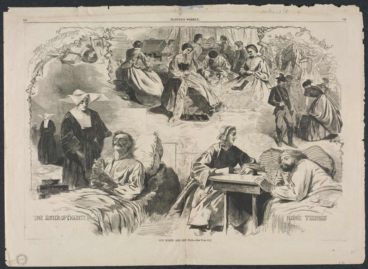 Våre kvinner og krigen, 1862. av Winslow Homer