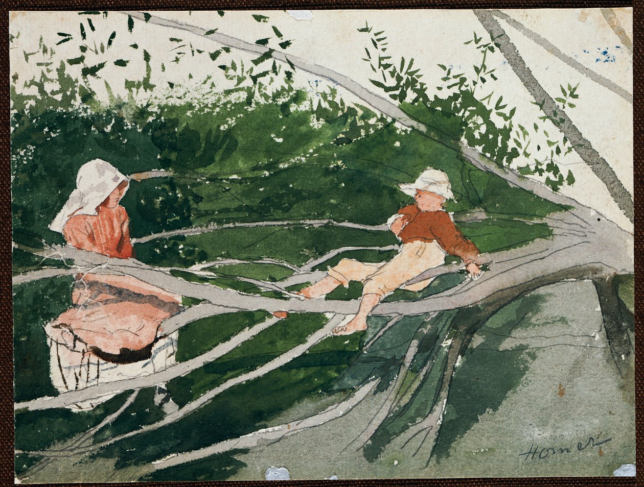 Ut på et lem av Winslow Homer