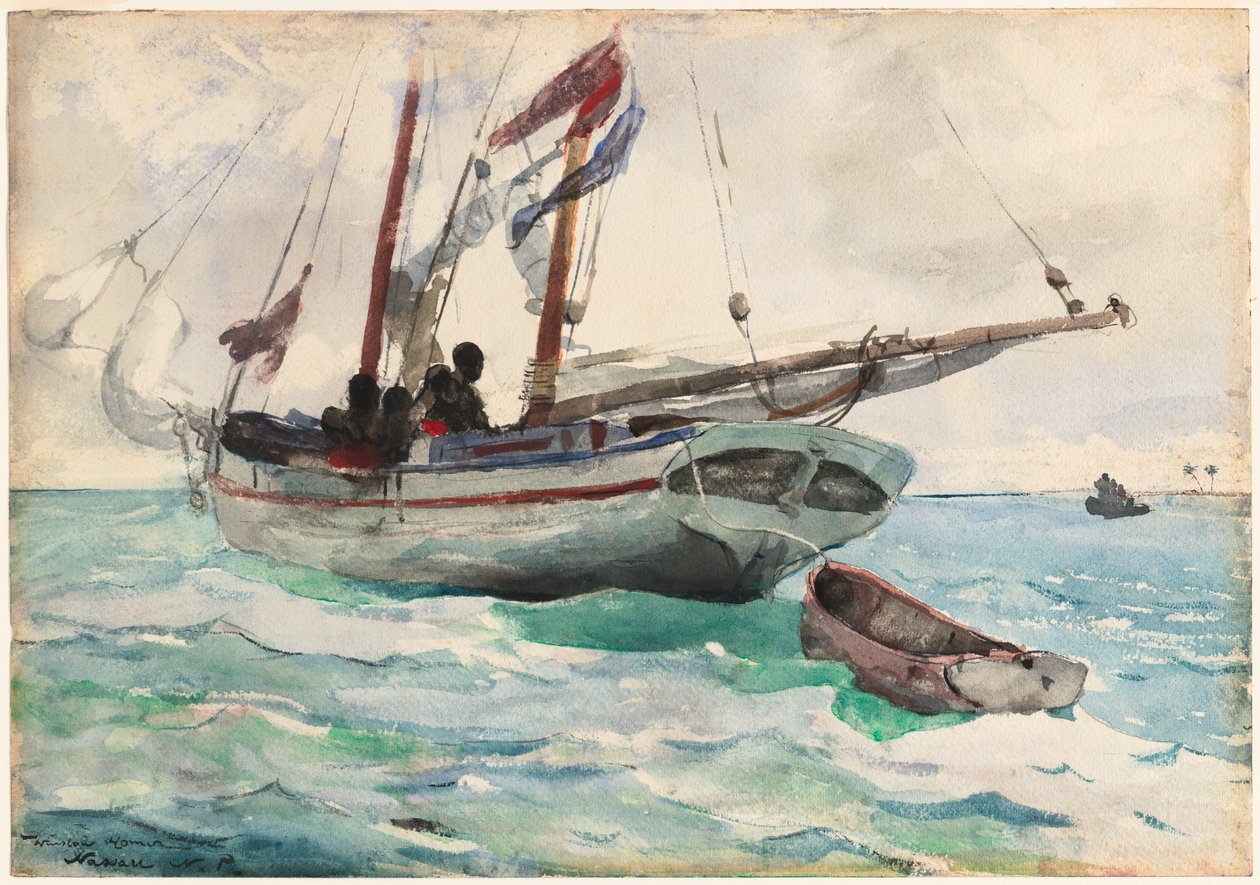 Skonnert - Nassau av Winslow Homer