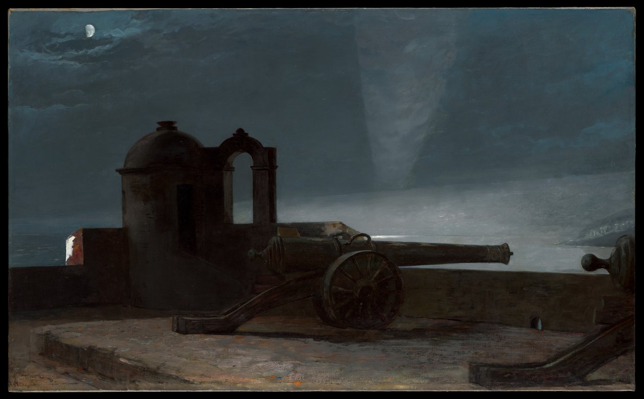 Søkelys ved havneinnløpet, Santiago de Cuba av Winslow Homer