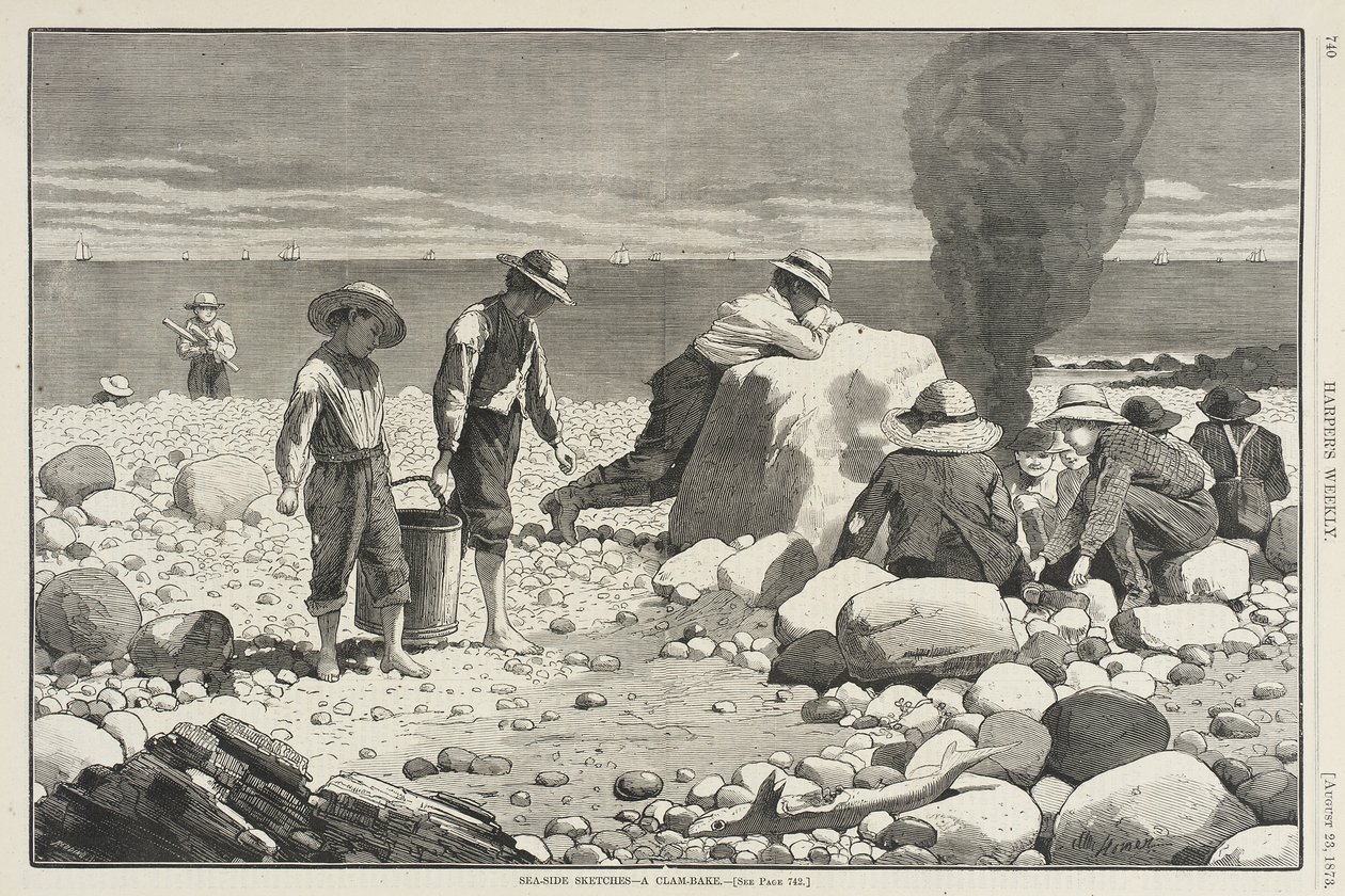 Skisser fra kysten - En muslingsteking av Winslow Homer