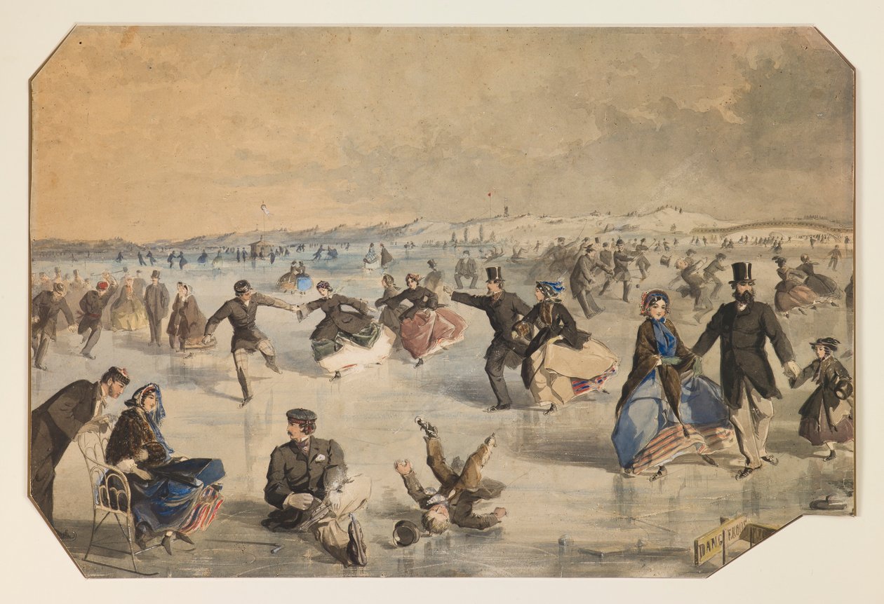 Skøyting i Central Park av Winslow Homer