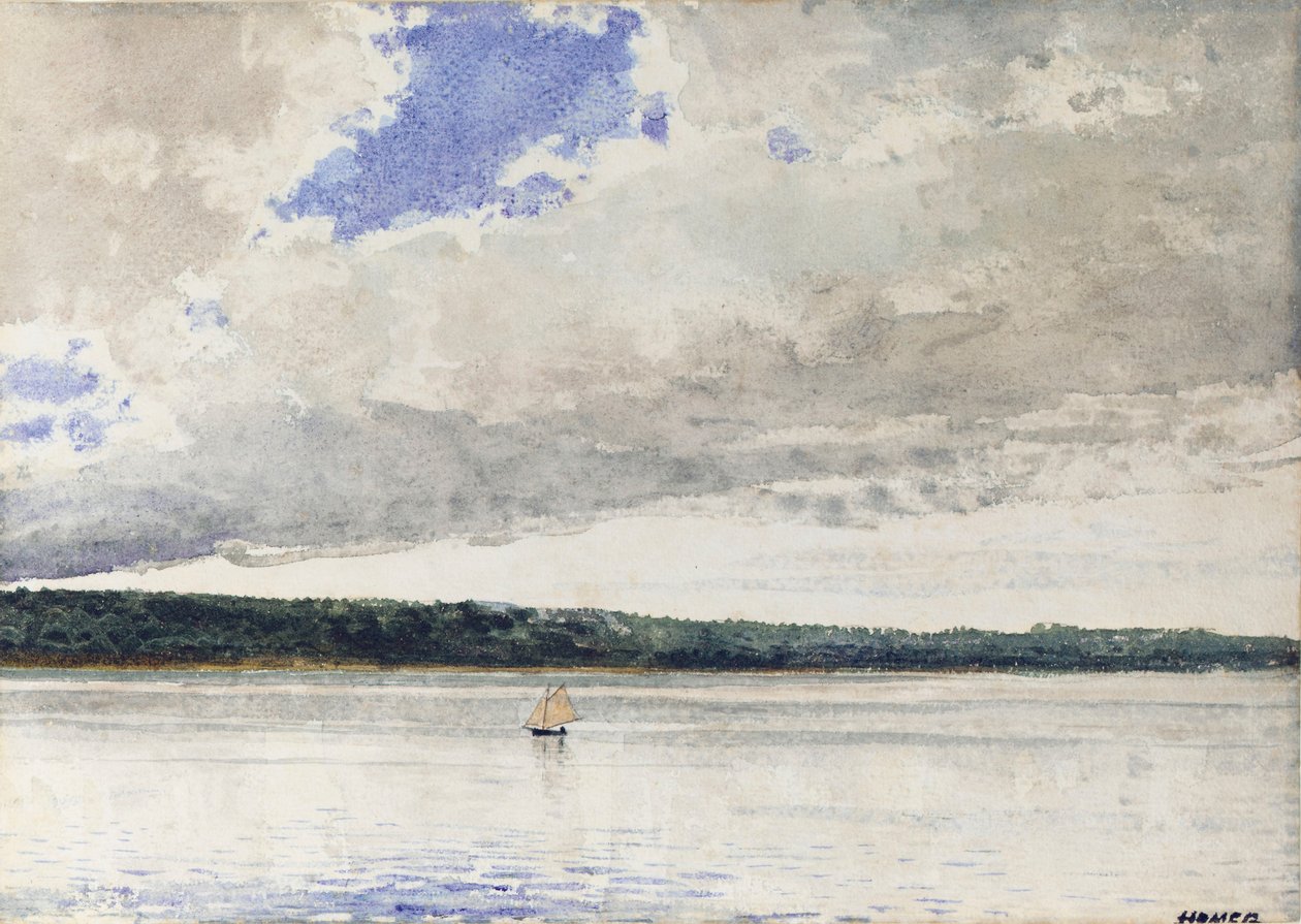 Liten slup, 1880 av Winslow Homer