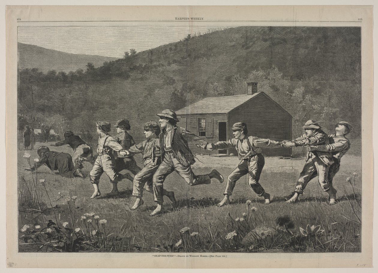 Snap-the-Whip, 1873. av Winslow Homer