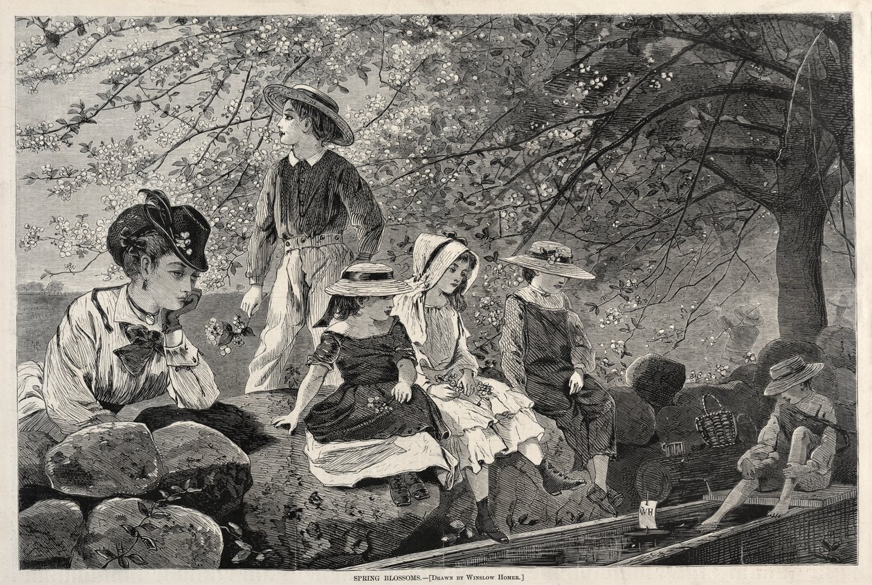Vårblomster, 1870. av Winslow Homer
