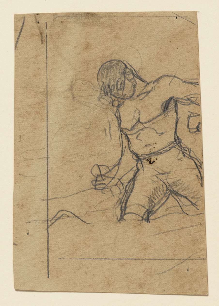 Stående mann (studie til Undertow) av Winslow Homer
