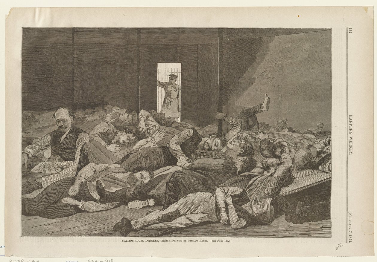 Overnattingsgjester på stasjonen av Winslow Homer