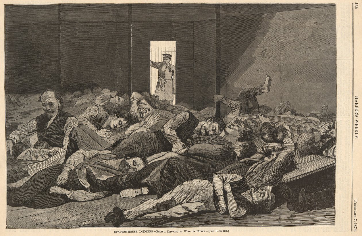 Station-House Lodgers, fra Harper av Winslow Homer