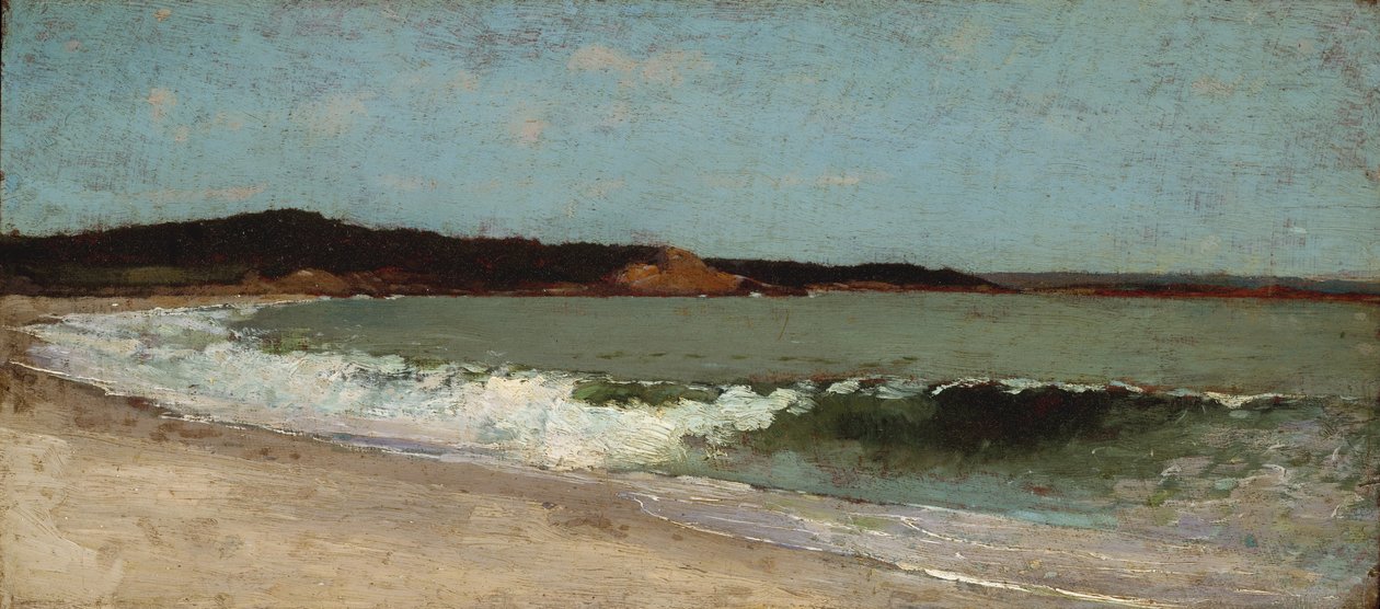 Studie for Eagle Head, Manchester, Massachusetts, ca. 1869 (olje på tre) av Winslow Homer