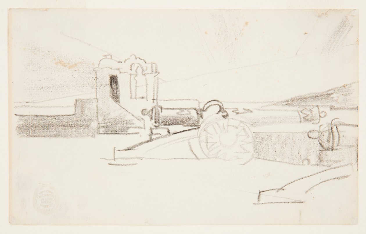 Studie for "Searchlight, Harbor Entrance, Santiago de Cuba" av Winslow Homer