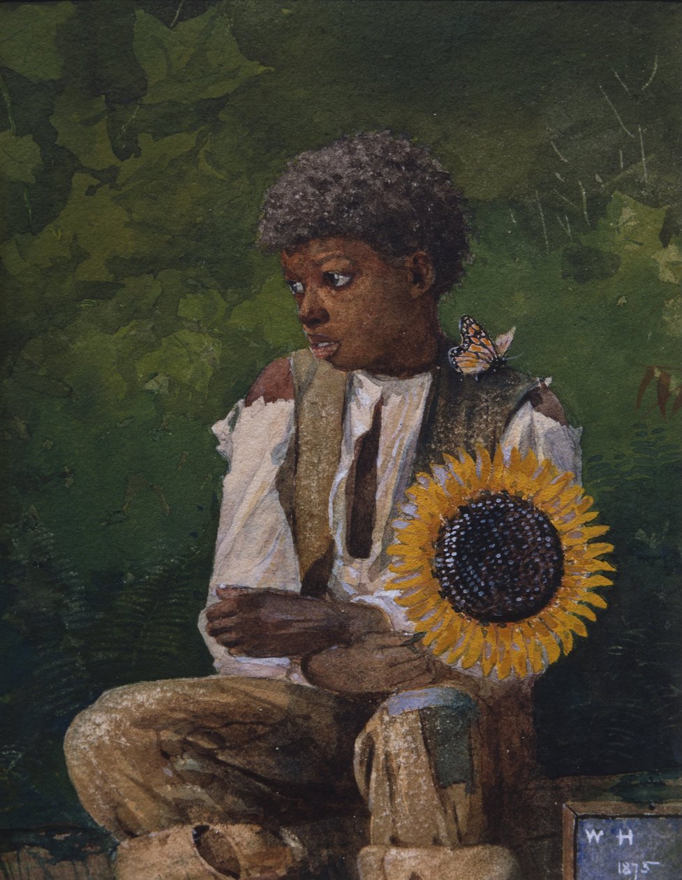 Å ta med Sunflower til læreren av Winslow Homer