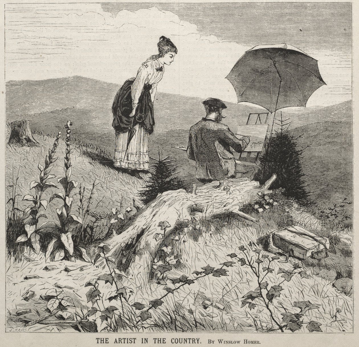 Kunstneren på landet av Winslow Homer