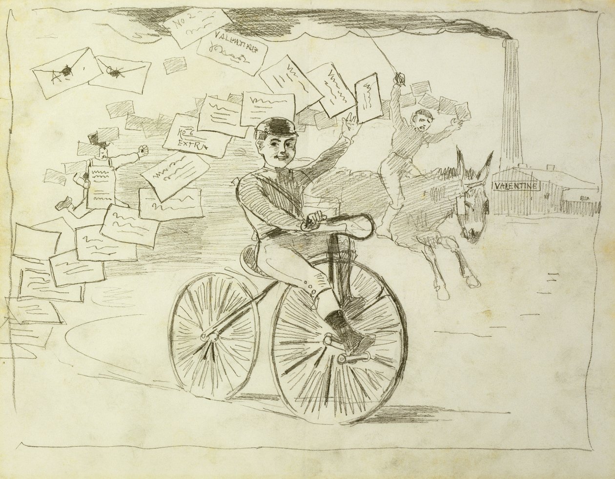 Sykkelbudbringeren, av Winslow Homer