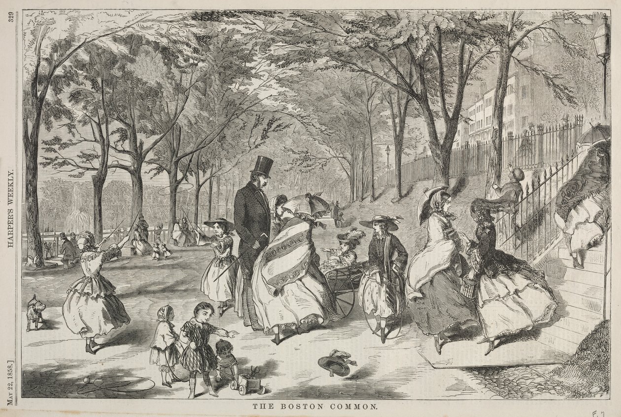 Boston Common, 1858. av Winslow Homer