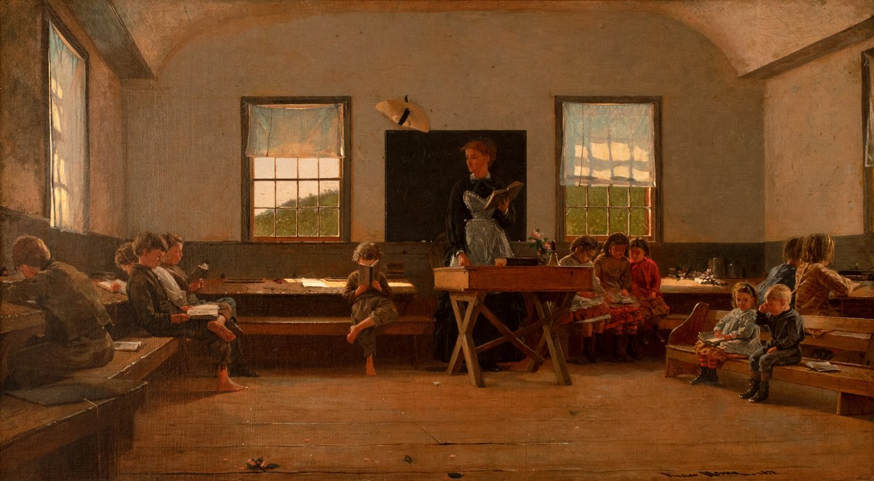 Landsbyskolen av Winslow Homer