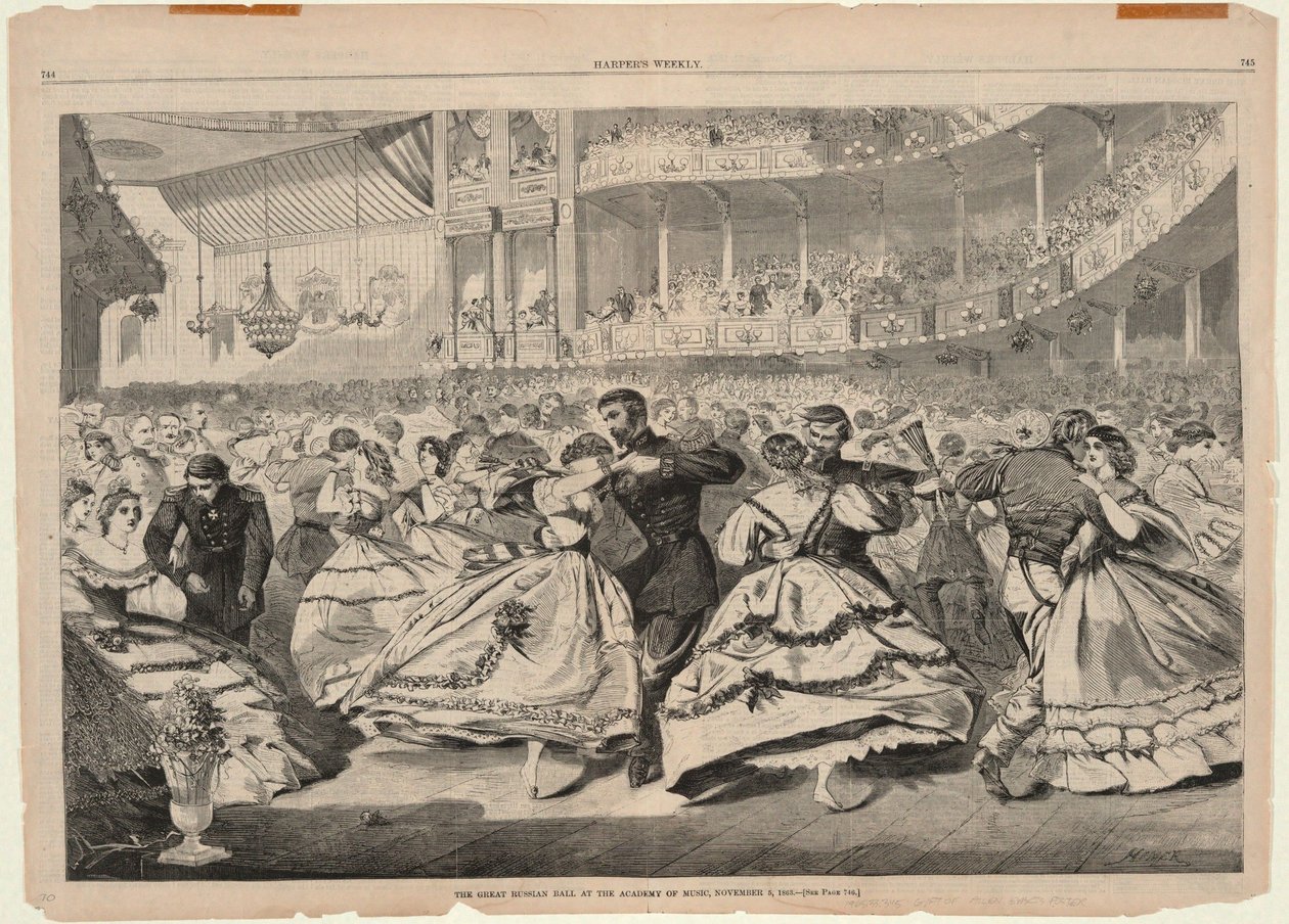 Det store russiske ballet ved Academy of Music, 5. november 1863, fra Harper