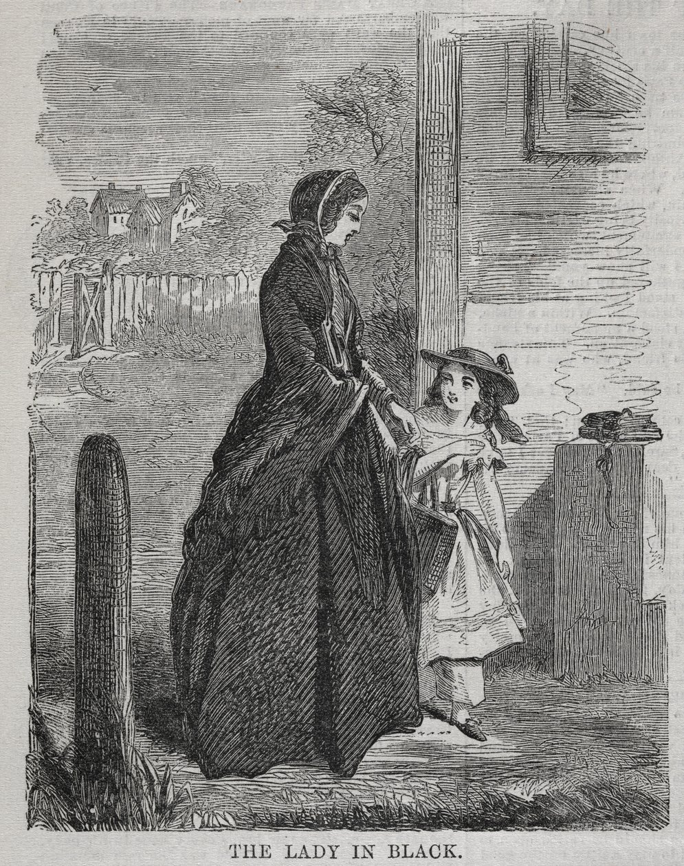 The Lady in Black, 1860. av Winslow Homer