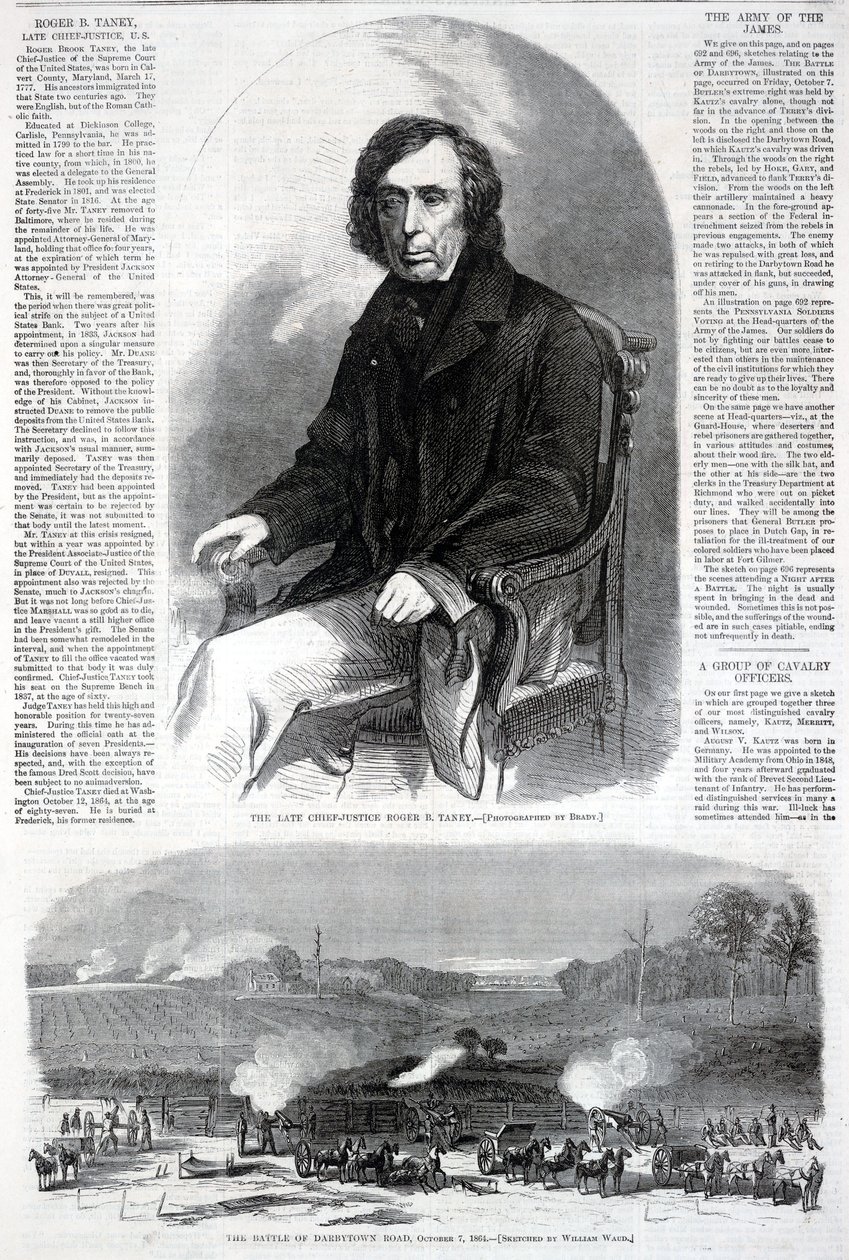 Den avdøde høyesterettsjustitiarius Roger B. Taney, fra Harper