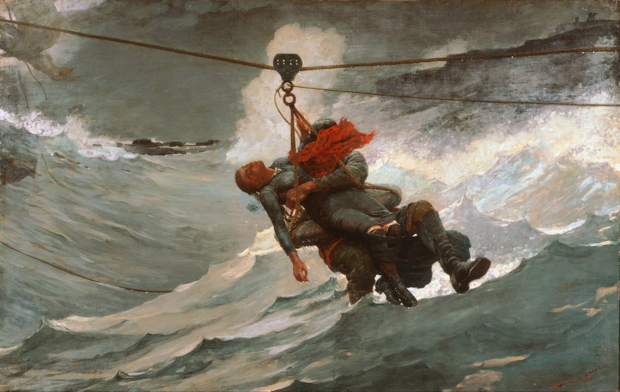 Redningslinen av Winslow Homer