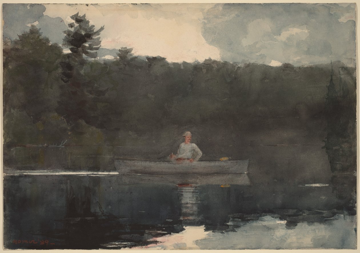 Den ensomme fiskeren av Winslow Homer