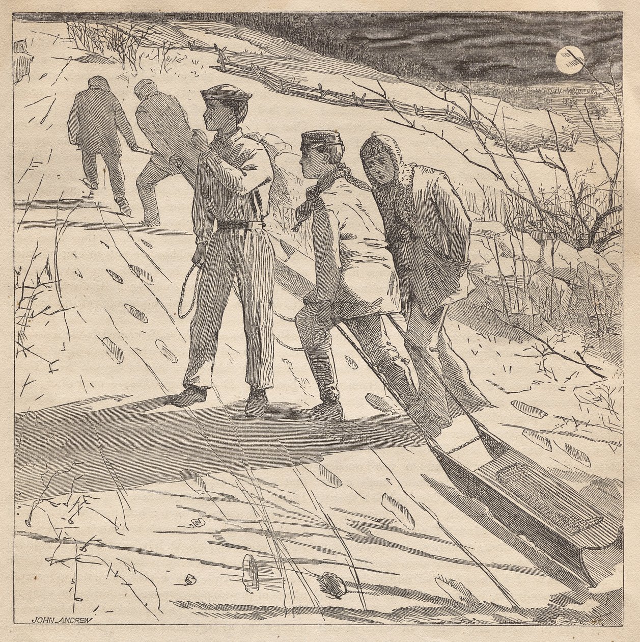 Midnattkysten av Winslow Homer