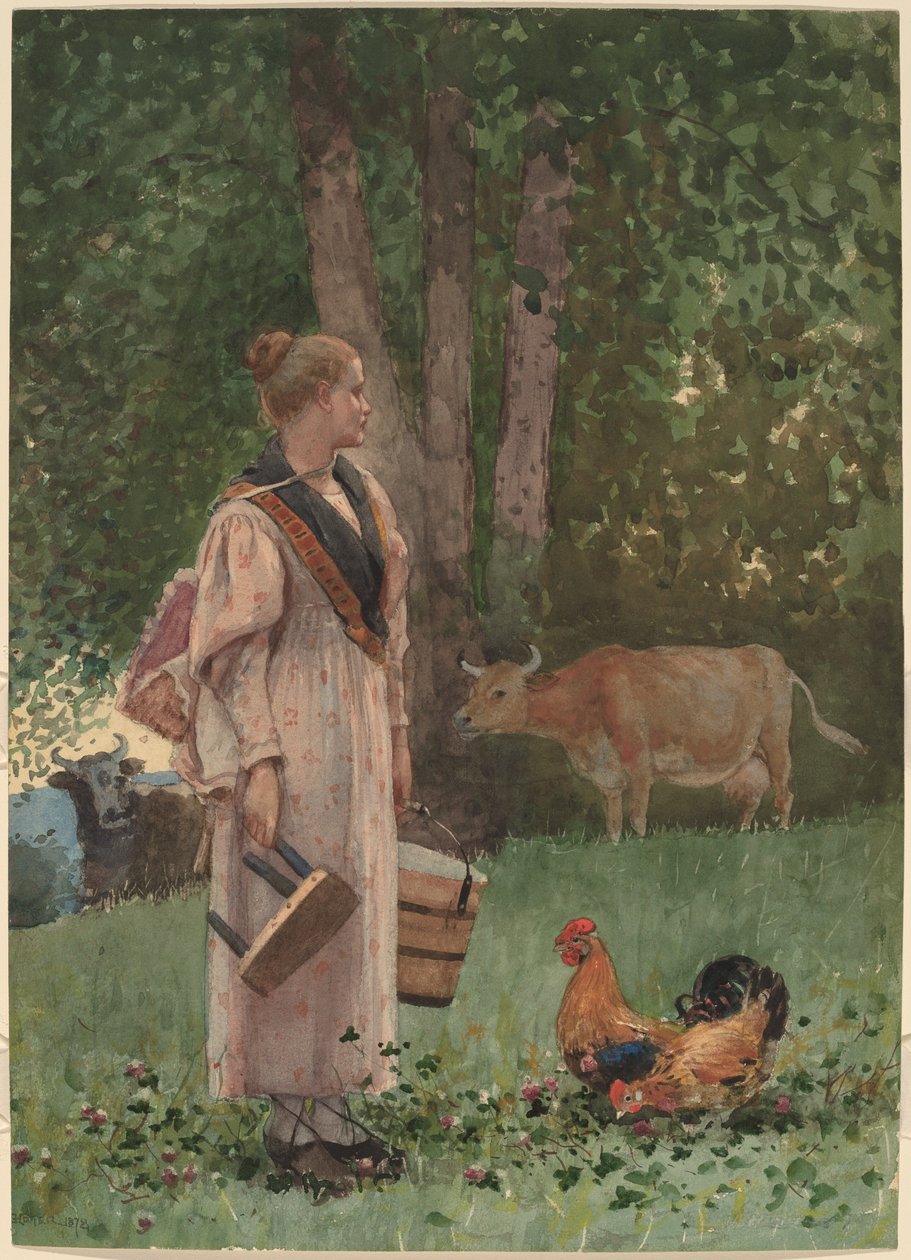 Melkehjelpen av Winslow Homer