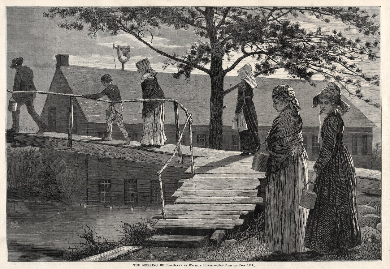 Morgenklokken, 1873. av Winslow Homer