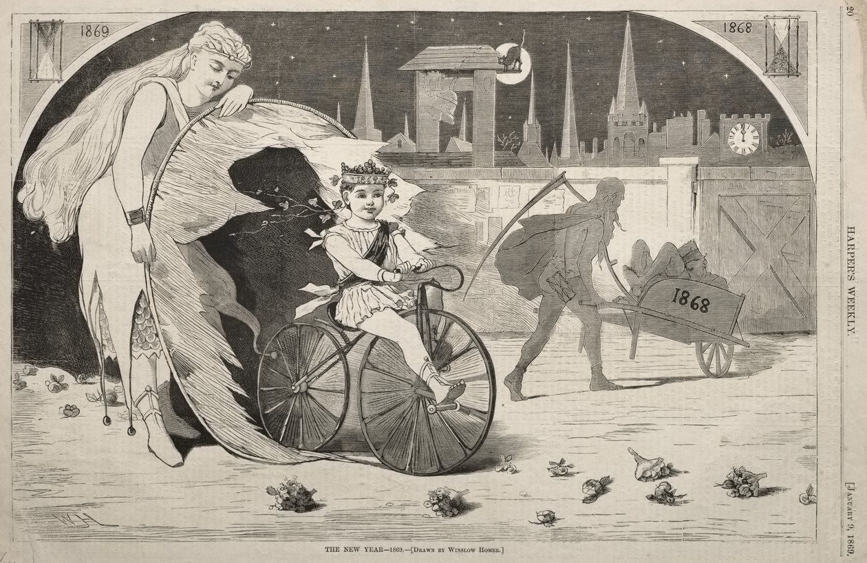 Det nye året - 1869 av Winslow Homer