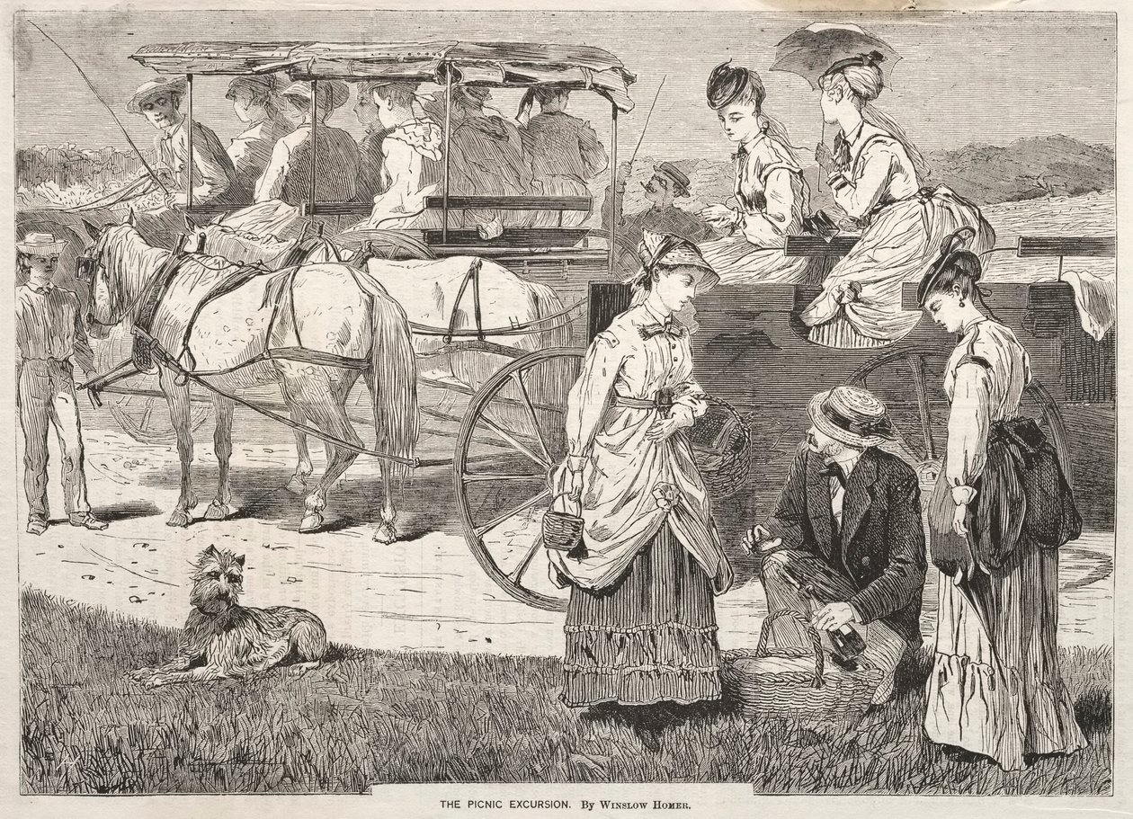 Piknikutflukten, 1869. av Winslow Homer