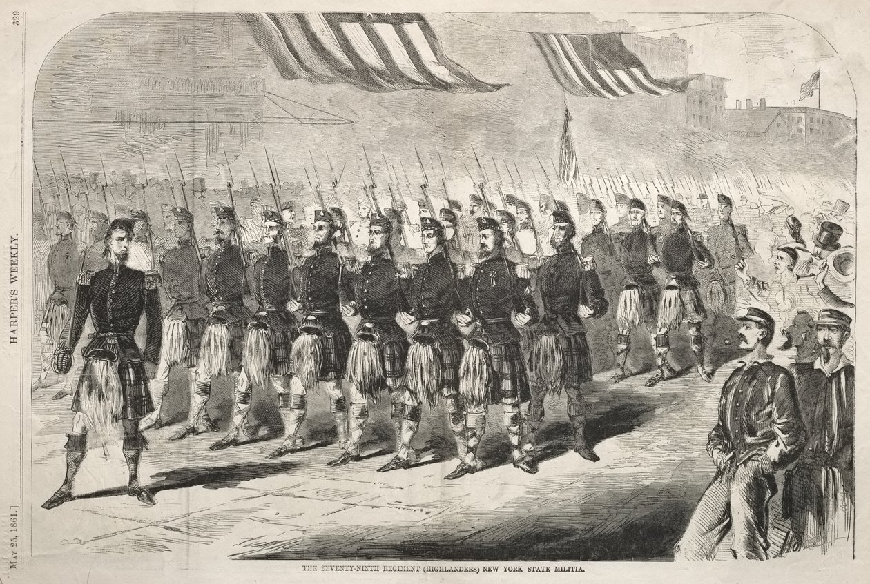 Det 79. regimentet (Highlanders) i New York State Militia av Winslow Homer