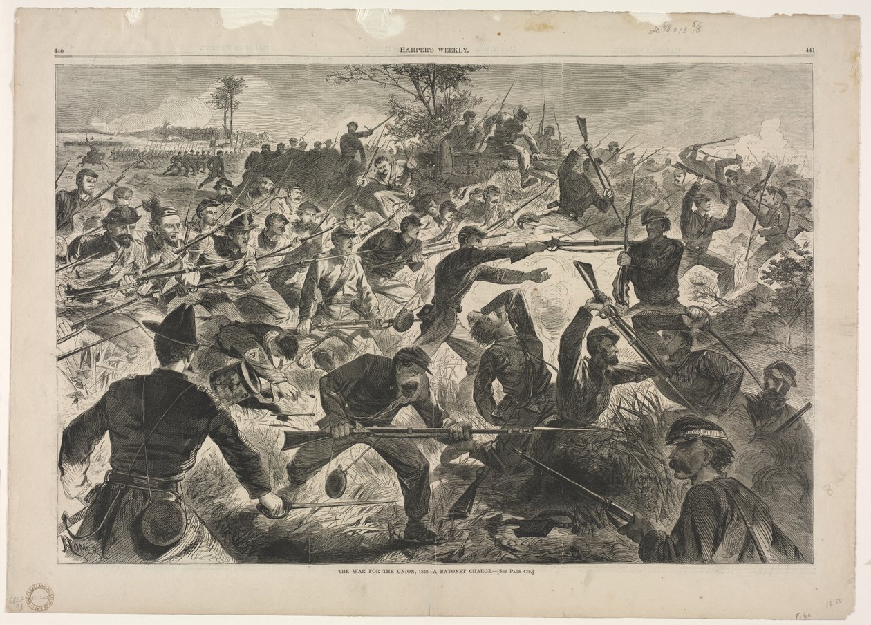 Krigen for Unionen, 1862 - Et bajonettangrep av Winslow Homer