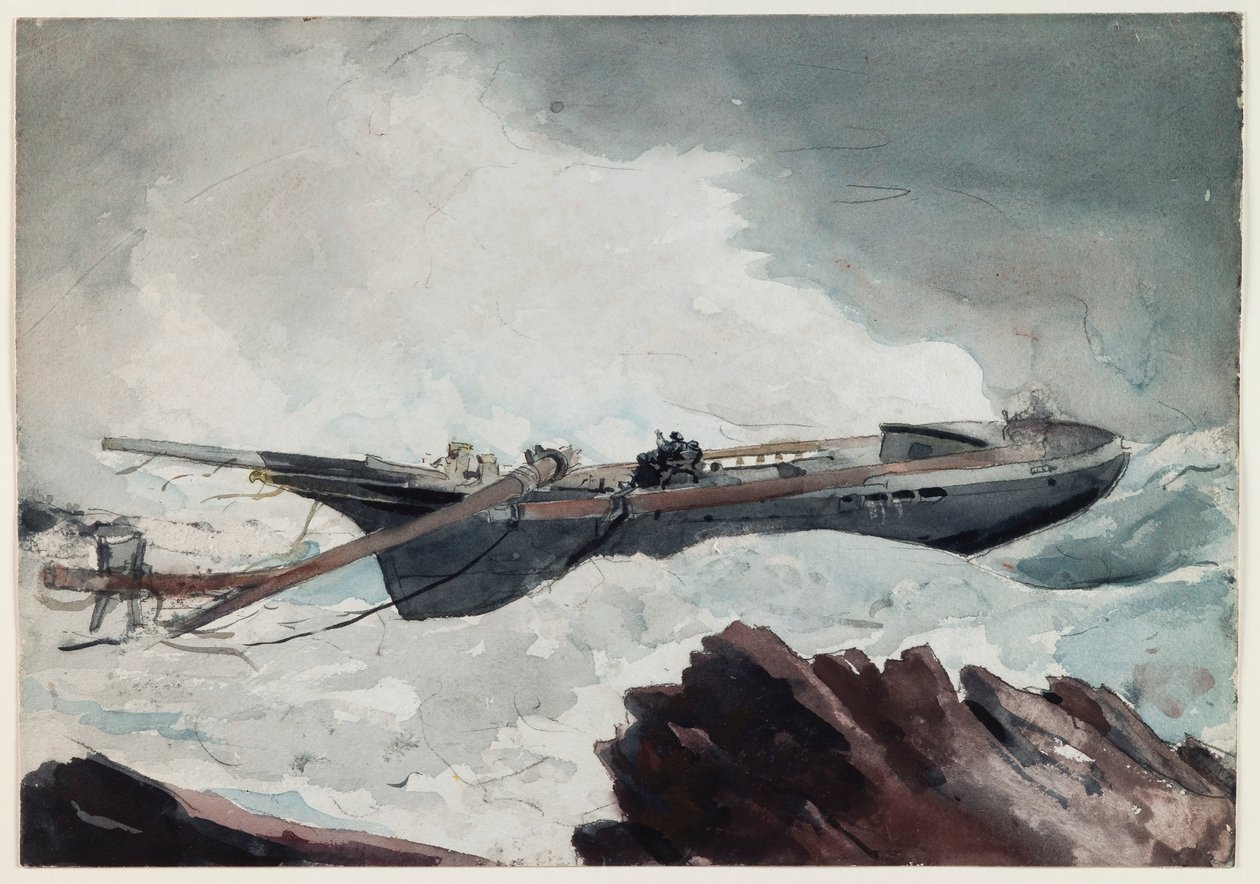 Den ødelagte skonneren av Winslow Homer