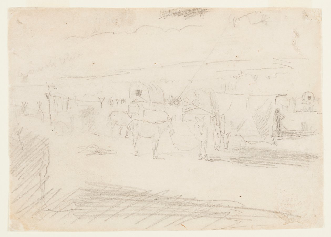 Tog av hærvogner av Winslow Homer
