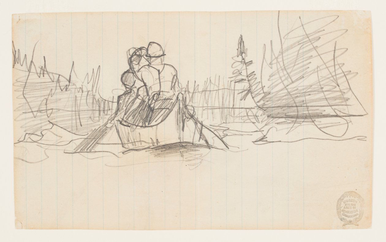 To menn i en kano av Winslow Homer