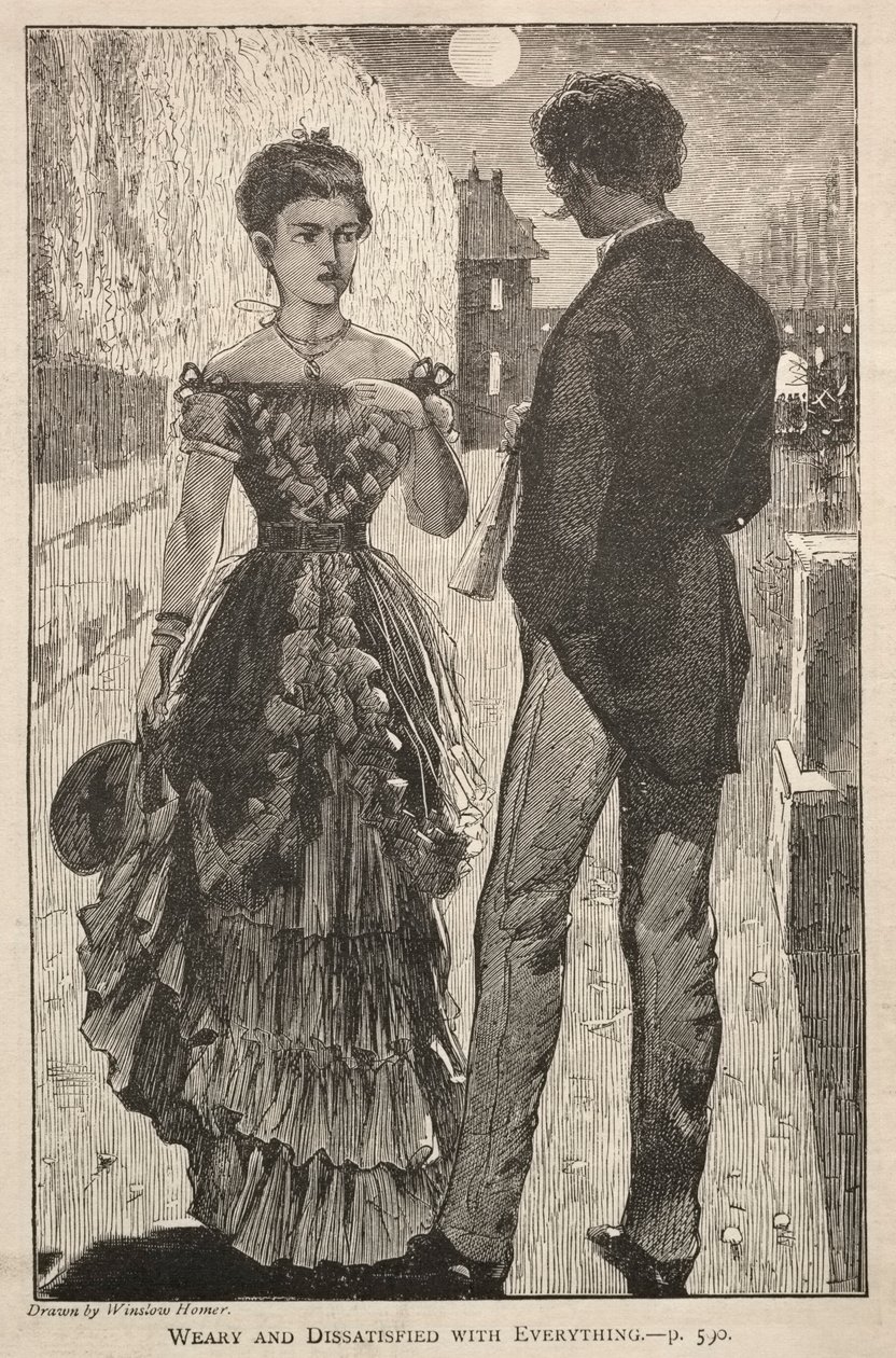 Trøtt og misfornøyd med alt, 1869. av Winslow Homer