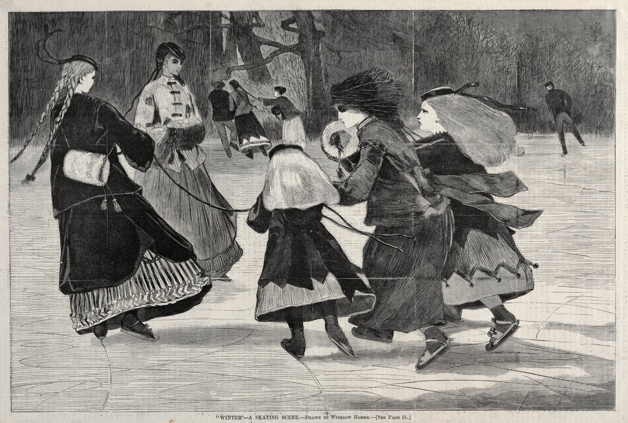 «Vinter» – En skøytescene av Winslow Homer
