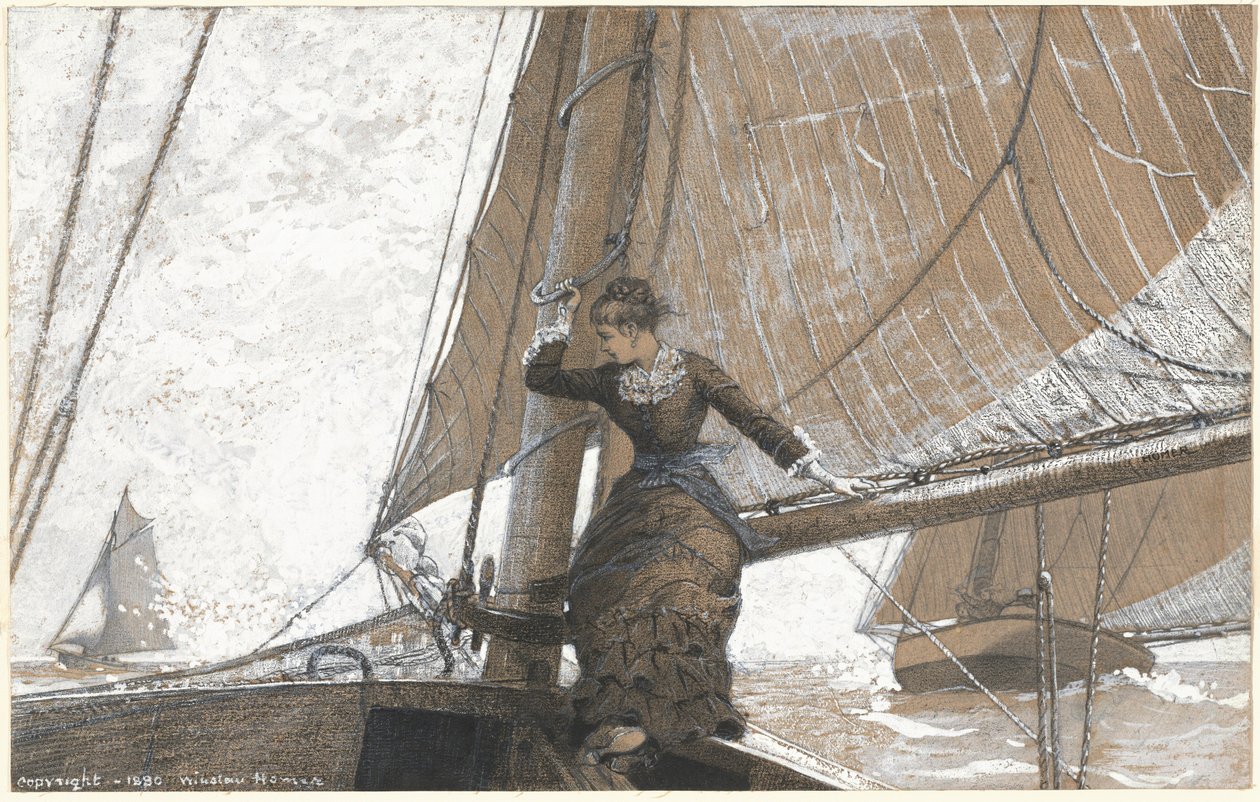 Yachting jente av Winslow Homer