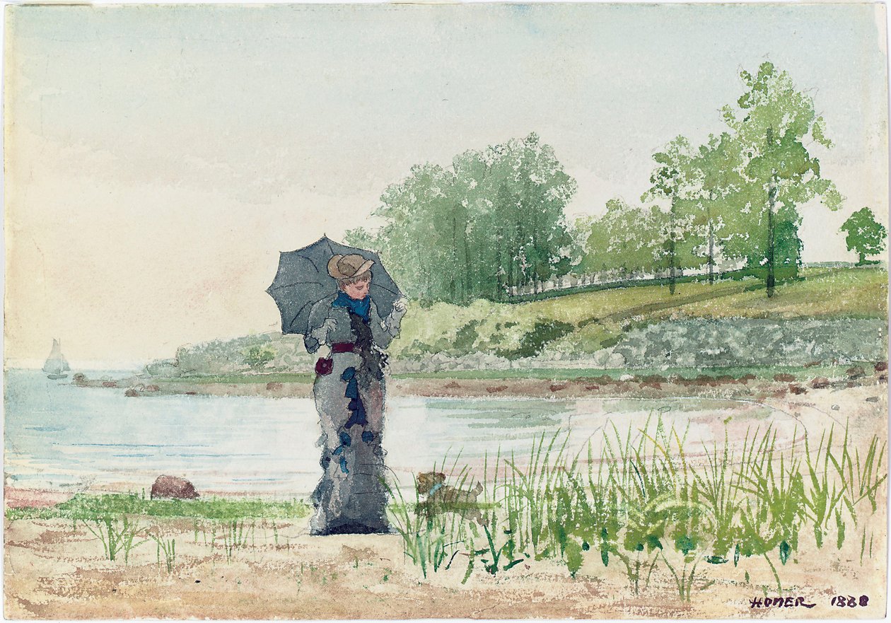 Ung kvinne, 1880 av Winslow Homer