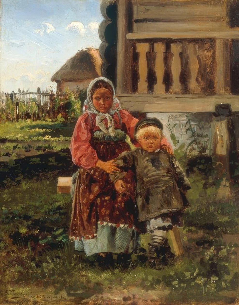 Landsbybarn av Wladimir Jegorowitsch Makowski