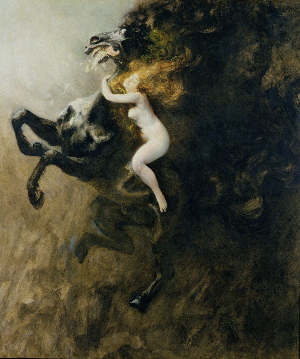 Frenzy of Elations eller Frenzy of Dreams, 1894 av Wladyslaw Podkowinski