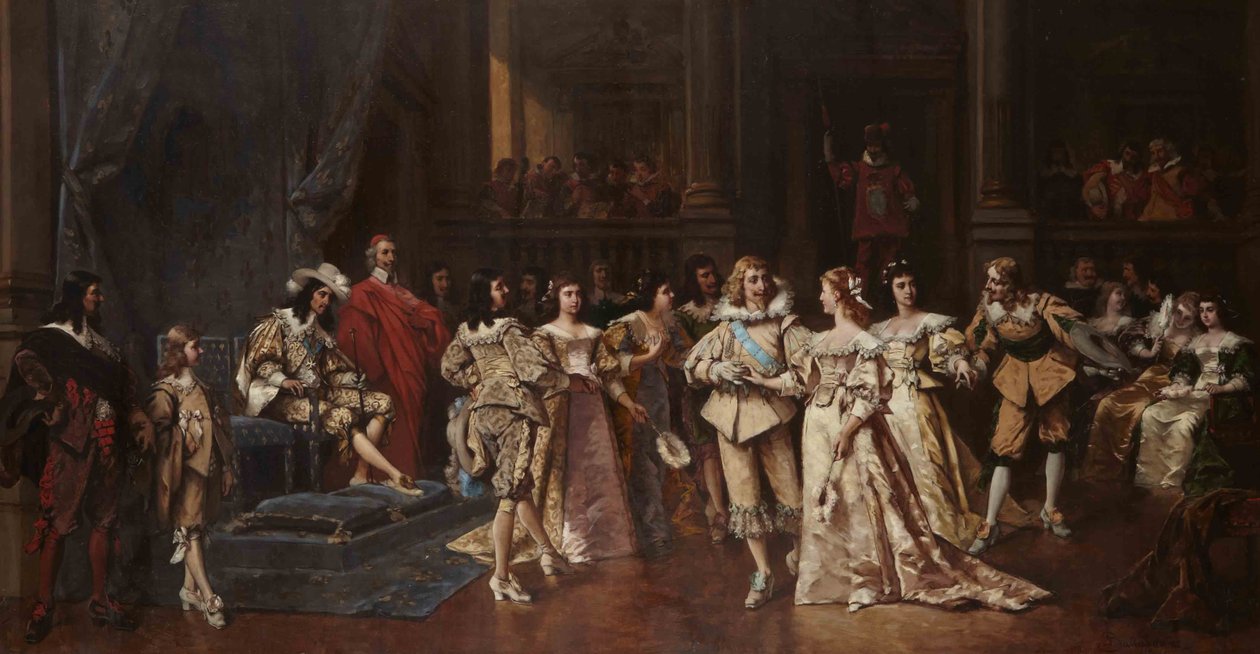 Ballen ved hoffet til Louis XIII av Frankrike av Wladyslaw Bakalowicz