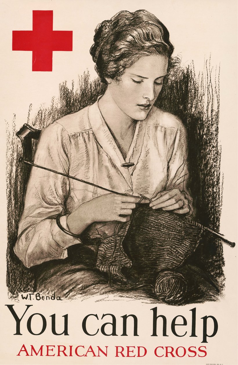 Du kan hjelpe - American Red Cross , 1918. av Wladyslaw Theodor Benda