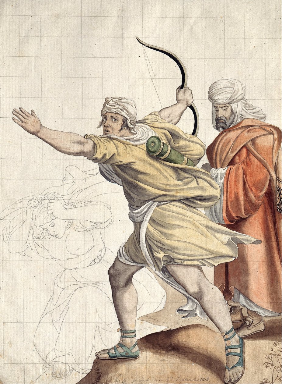 Flyktende bueskyttere av Woldemar Friedrich von Olivier