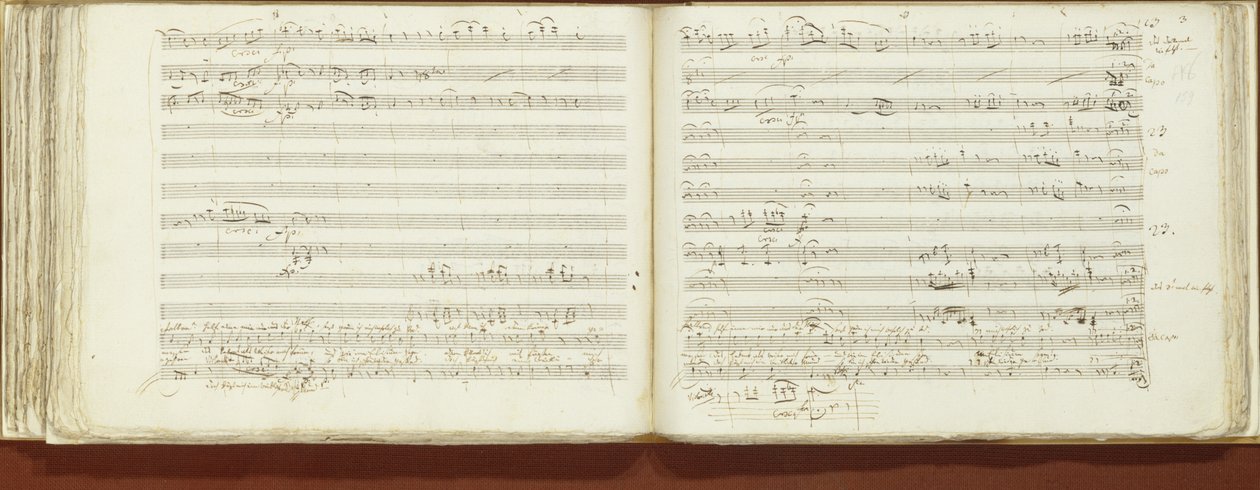 Autografkopi av "Tryllefløyten" av Wolfgang Amadeus Mozart