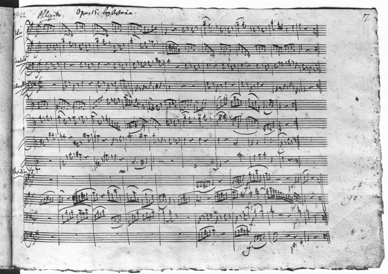 Trio i G-dur for fiolin, cembalo og cello (K 496) 1786 (13. side) av Wolfgang Amadeus Mozart